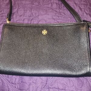Tory Burch Textured Black Crossbody Bag